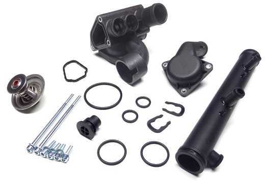 Thermostatgehäuse Kühlmittel Wasserrohr Set für VW New Beetle 2.3 V5 Motor AQN Thermostatgehäuse Kühlmittel Wasserrohr Set für VW New Beetle 2.3 V5 Motor AQN