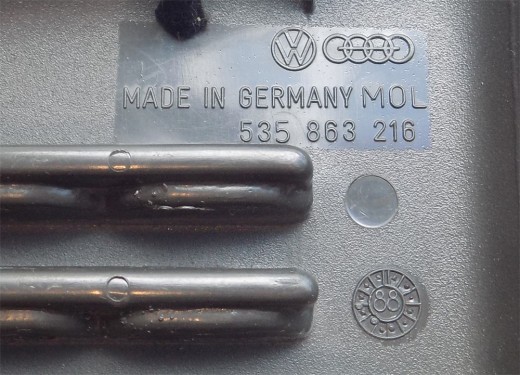 Blende Schaltkulisse Schaltbetätigung platin gebraucht VW Corrado 535863216