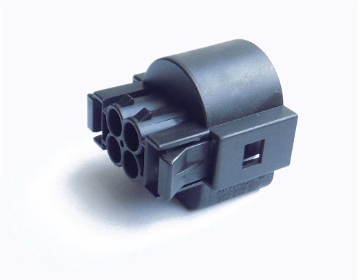 Flachkontaktgehäuse Stecker 4 polig VW Golf III, Polo, Vento