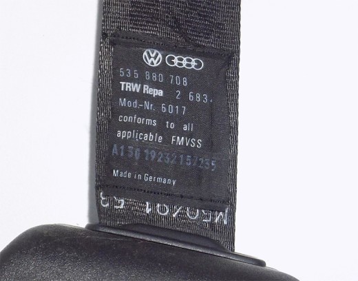 Sicherheitsgurt Beckengurt vorne rechts gebraucht ELRA Gurtsystem VW Corrado US 535880708