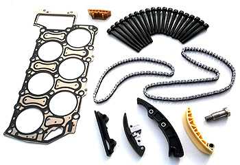 Steuerkettenüberholsatz inkl. Zylinderkopfdichtung und Dehnschrauben VW Golf IV / Golf V R32 Motor BFH, BML, BUB Steuerkettenüberholsatz inkl. Zylinderkopfdichtung und Dehnschrauben VW Golf IV / Golf V R32 Motor BFH, BML, BUB