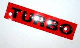 Emblem / Schriftzug TURBO chrom selbstklebend