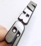 Emblem Kühlergrill Schriftzug VR6 Alu-gebürstet gebraucht VW Corrado 535853679D