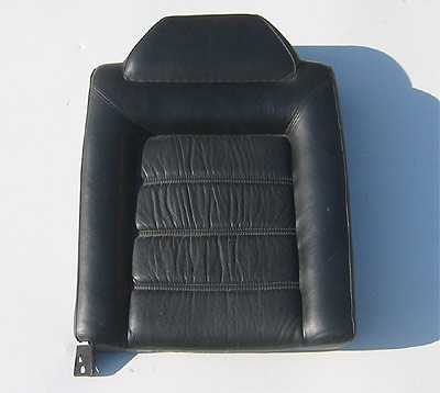 Black Left Rear Leather Backrest - USED - VW Corrado