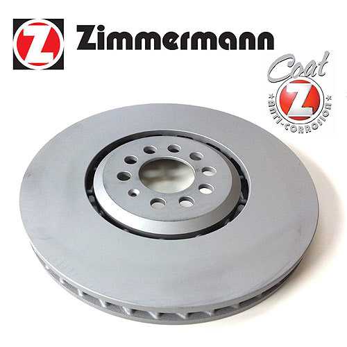 ZIMMERMANN FORMULA Z - (Aluminum Center) Left Front Brake Rotor - VW Golf IV R32