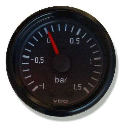 VDO Boost Gauge -1 Bar to +1.5 bar