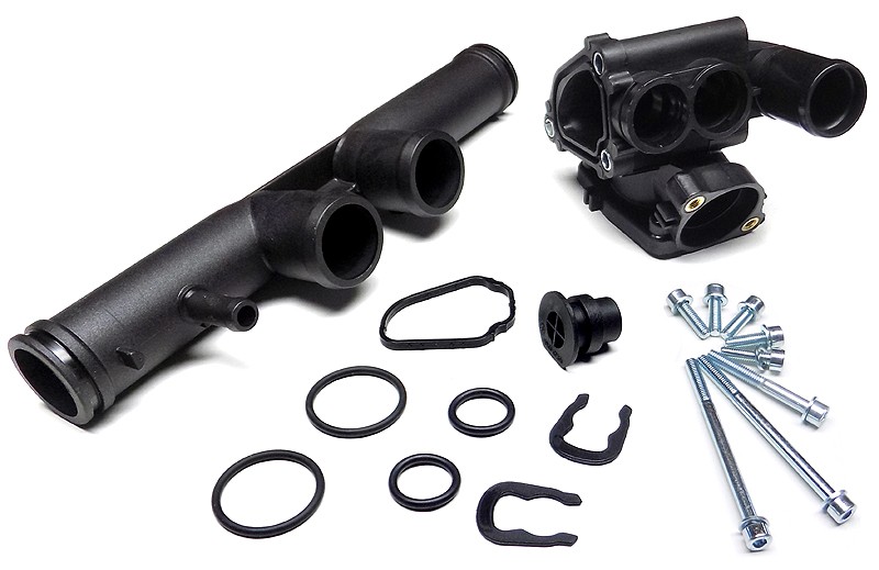 Thermostatgehäuse - Kühlmittel Rohr Set - 18 teilig für VW Passat VR5, V5 Motor AGZ