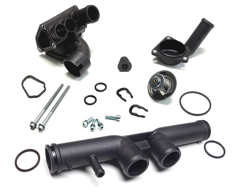 Thermostatgehäuse Kühlmittel Wasserrohr Set für VW Passat 2.3 V5, VR5 Motor AZX