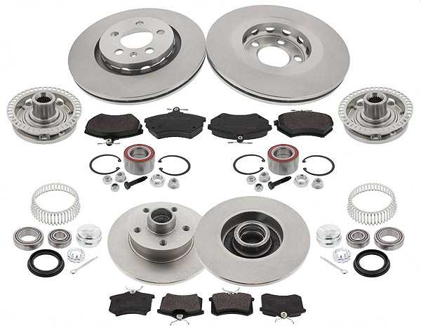 Brake Kit Conversion Kit on Bolt Circle 5x100 for VW 2.0i, 16V, G60 Corrado, Golf II, Jetta II with ABS