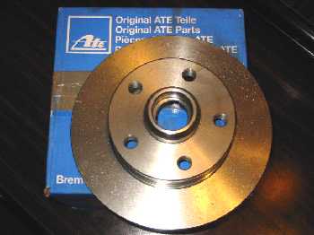 ATE OEM Rear Brake Rotors - VW Golf III 2.0i, 2.0i 16V, 1.9 TDI / Vento 2.0i