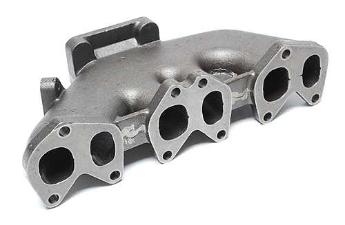 Cast turbo manifold with T3/T4 flange / with wastegate port - VW engines VR6/12V