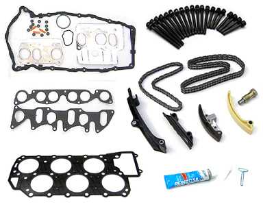 Timing Chain Kit Simplex includes Head gasket kit and cylinder head bolts - VW VR6 Motor AAA,ABV