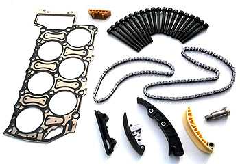 Timing Chain Kit including Head Gasket and Stretch Bolts - Audi A3 8PA Sportback 3.2l V6 quattro - Engine Codes: BMJ, BUB
