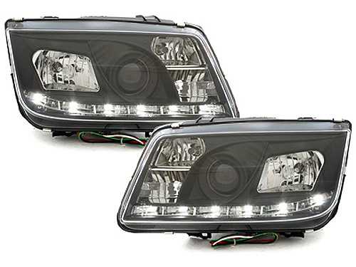 E-Code Headlights (Black) - VW Jetta IV/Bora - 1998-05