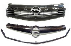 Opel Astra H III Facelift Radiator Grille with Trim Strips