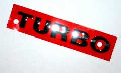 Emblem / Schriftzug TURBO chrom selbstklebend