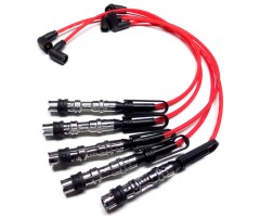 Ignition Coil incl. Ignition Cable Set and Spark Plugs for VW Bora, Golf, Passat, SEAT Toledo VR5 V5 Engine AGZ