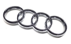 Emblem Schriftzug Audi Ringe chrom Kühlergrill für Audi A3, A4, A6, RS4, RS6, S3, S6