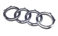 Emblem Schriftzug Audi Ringe chrom Kühlergrill für Audi A3, A4, A6, RS4, RS6, S3, S6