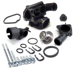 Thermostatgehäuse Set inkl. Kühlmittelflansch Stutzen für VW, Seat 2.3 VR5, V5 Motor AGZ