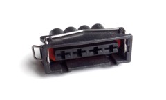 Flachkontaktgehäuse Stecker 4 polig VW Golf III, Polo, Vento