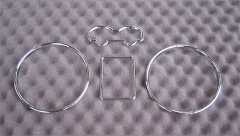 Chrome Gauge Rings - VW Golf IV, T4, Passat B5, Jetta IV/Bora