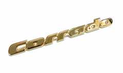 Emblem Corrado gold-look für Heckwand