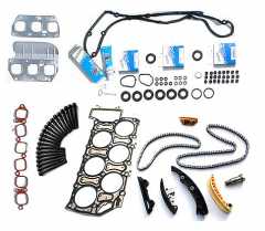 Timing Chain Kit includes Head gasket kit and cylinder head bolts - VW Golf IV/V R32 Engine BFH, BML, BUB
