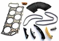 Timing Chain Kit includes head gasket and stretch bolts - Audi A3 8P1 3.2l V6 quattro - Fits Engine Codes: BDB, BMJ, BUB