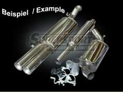 SUPERSPORT INOX sport exhaustsystem - VW Golf II 16V, G60 Typ 19E