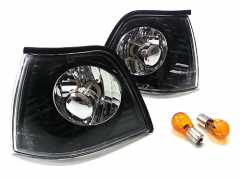 Black Clear Front Turn Signals - BMW E36 3-Series