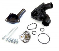 Kühlmittel Thermostatgehäuse Set für VW Bora, Golf IV Motor (VR5 AGZ ab Fahrgestellnummer) V6 AQP, AUE